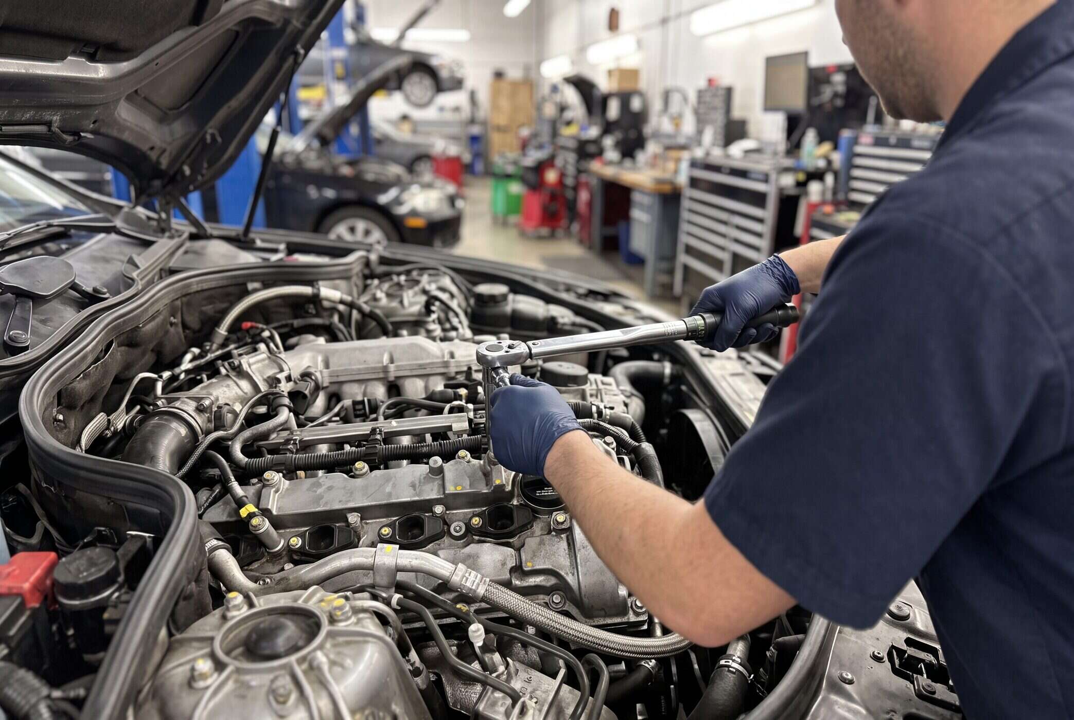 Under-hood precision work